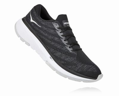 Hoka One One Men's Cavu 3 Road Running Shoes Black/White (HO3029) Australia